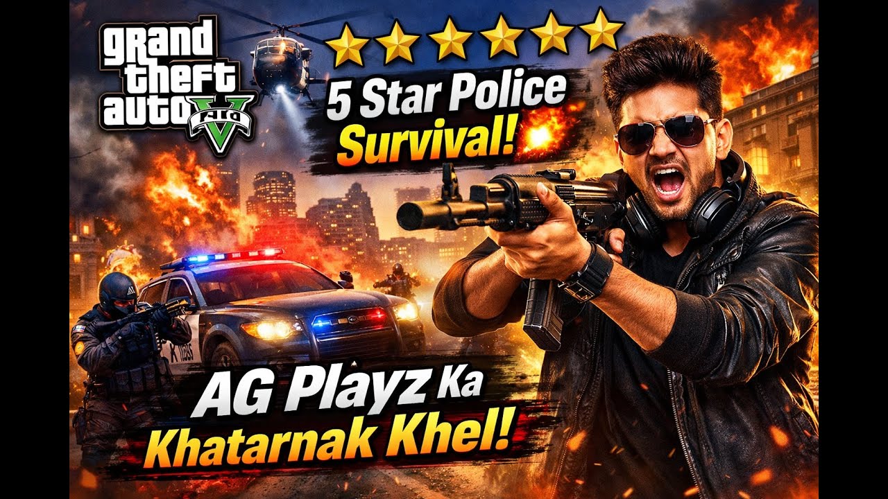 GTA 5 Ultimate Desi Gameplay 🇮🇳 | AG Playz Live Hindi