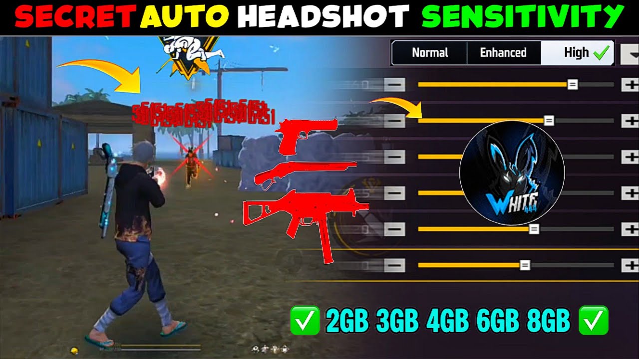 Настройка чувствительности для авто-хэдшотов в Free Fire Max 2026 ⚙️ Настройки чувствительности д...
