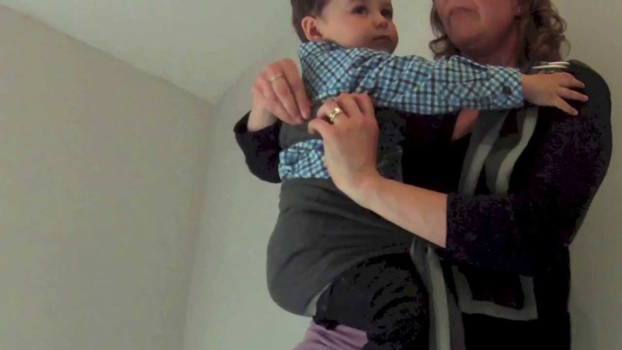 Close Caboo Sling Carrier - hip position for older babies