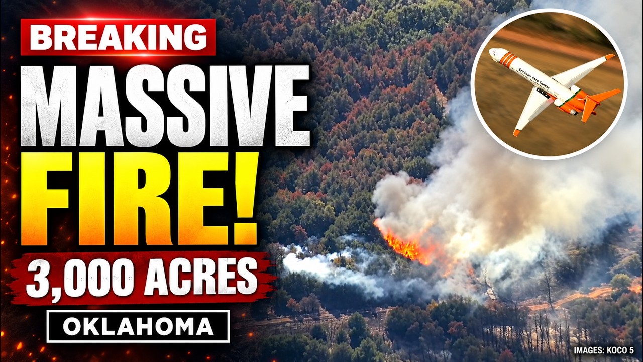 🔴 BREAKING: MASSIVE FIRE! 3,000 Acres Burned, Homes Lost in Oklahoma&rsquo;s Gracemont Fire