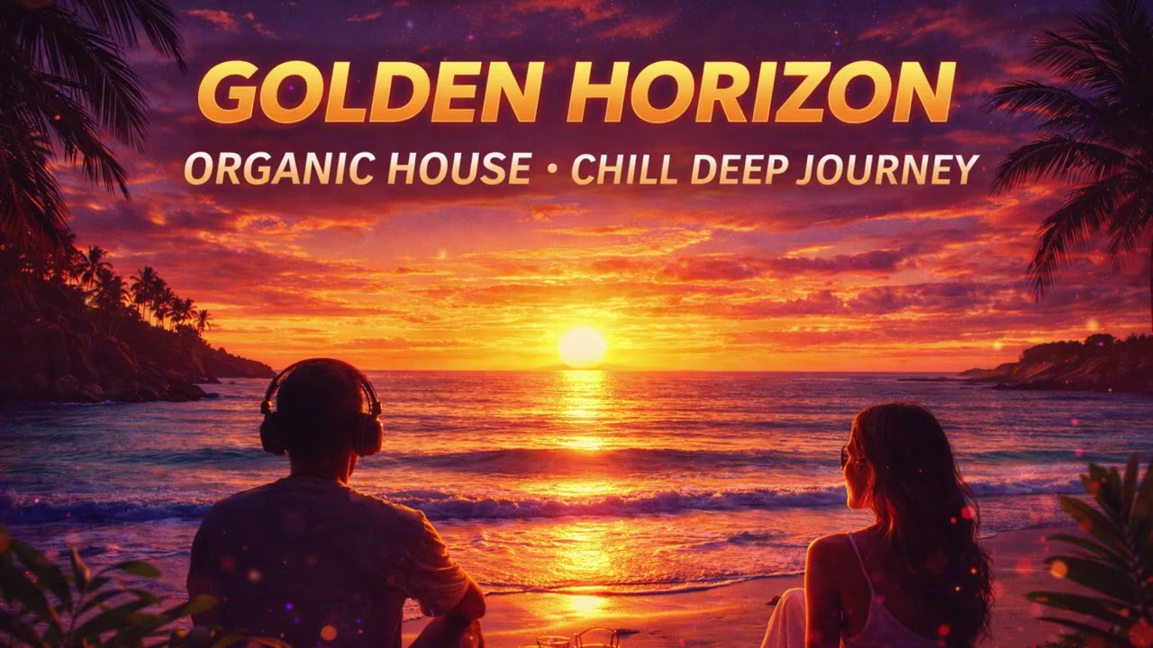 🔥 GOLDEN HORIZON 🌅 | Organic House Sunset Journey | Chill Deep Electronic | Relaxing AI Music