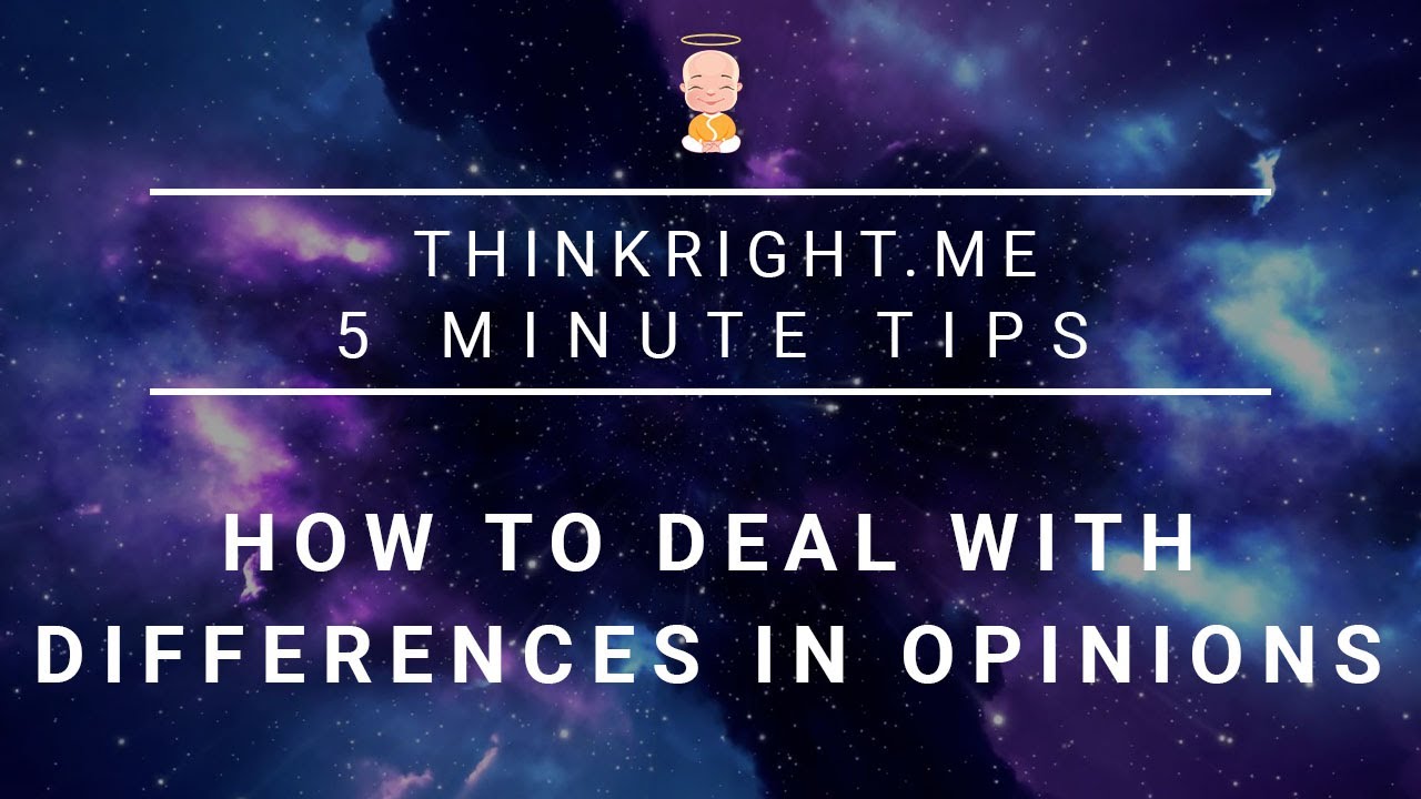 How to deal with difference in opinions