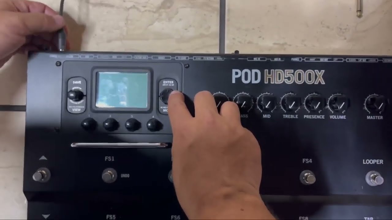 Configuración pedal Line 6 HD500X