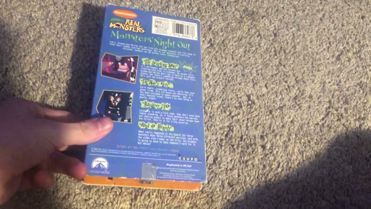 Opening to Aaahh!!! Real Monsters Monsters’ Night Out 1997 Paramount VHS
