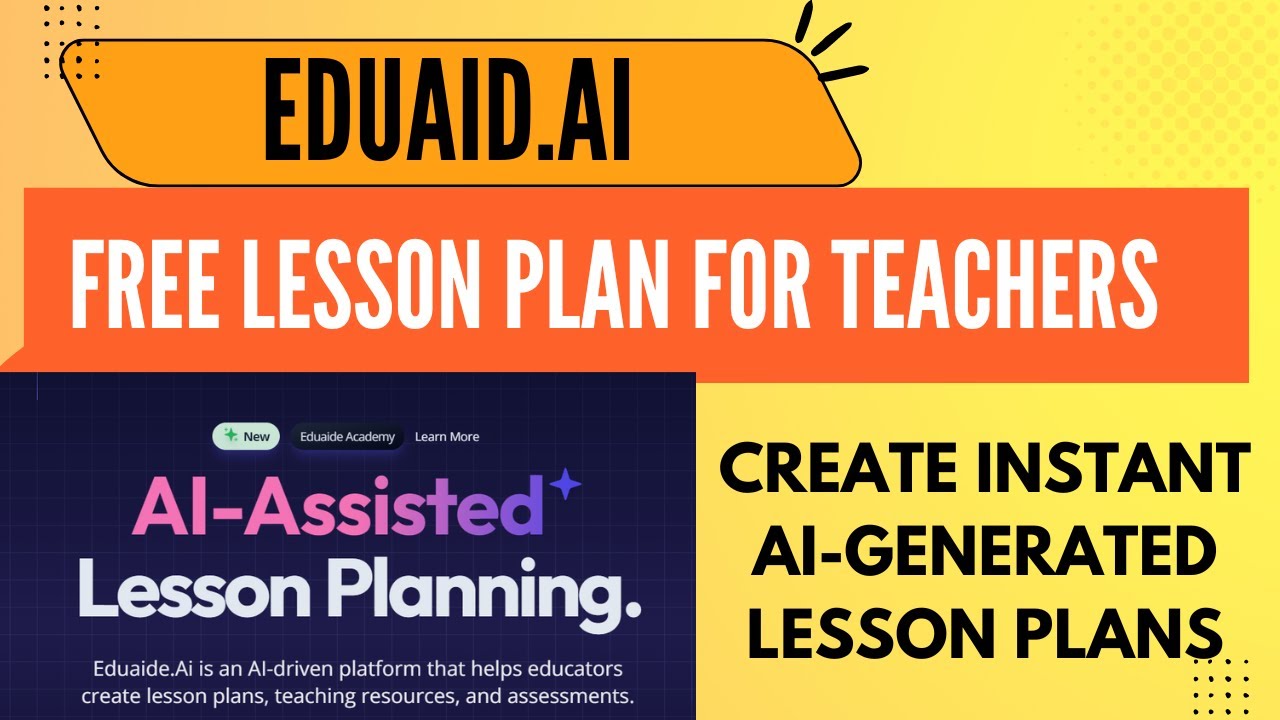 Eduaid AI - LESSON PLANNING TOOL FOR TEACHERS