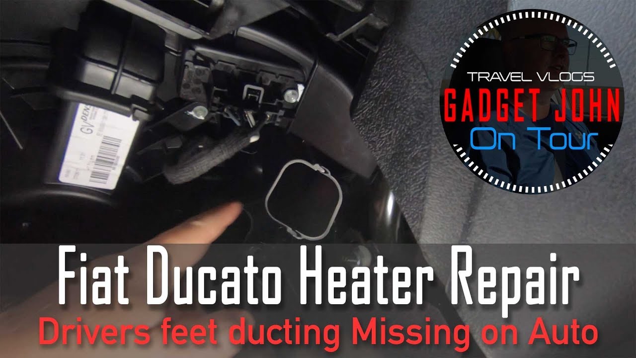 🚐Fiat Ducato Auto Drivers Side footwell heating fix ⚠️