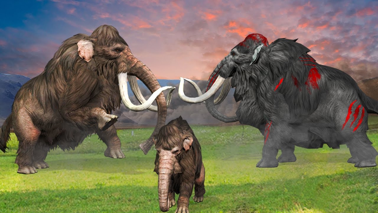 Elephant Mammoth Vs Zombie Mammoth Elephant