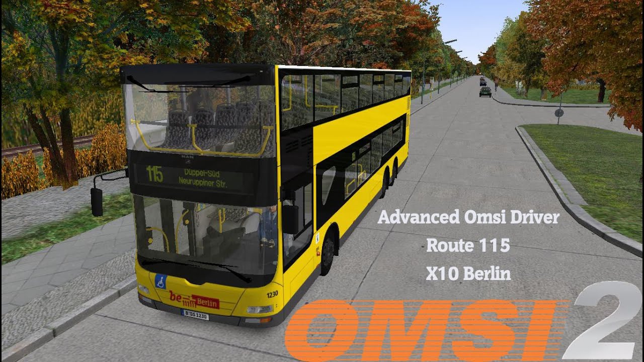 Omsi 2: X10 Berlin, Route 115 Man Lion City DD. Advanced Omsi Driver