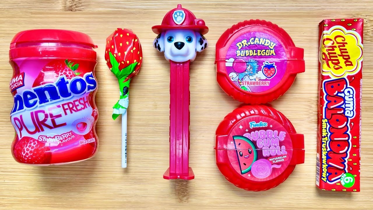 New Some Lot's of Candy Chupa Chups Lollipop Mentos Sweets Unpacking  ASMR  Satisfying Video