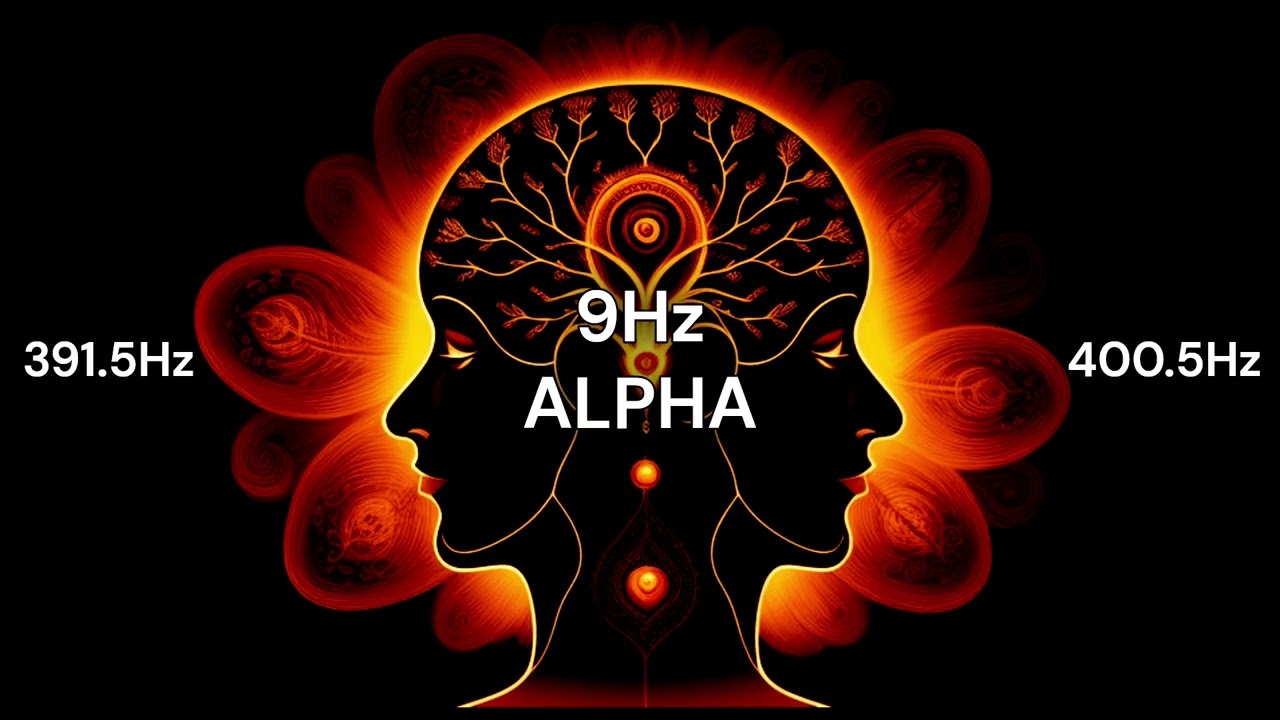 [ANXIETY RELIEF] 9Hz Alpha Binaural - 396Hz Solfeggio [PURE TONE]