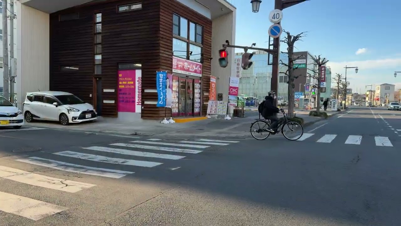久喜駅西口ののんびりした街並みを歩く｜再開発と歴史が混じり合う心地よい日常 Walking Kuki Station West Exit, Saitama