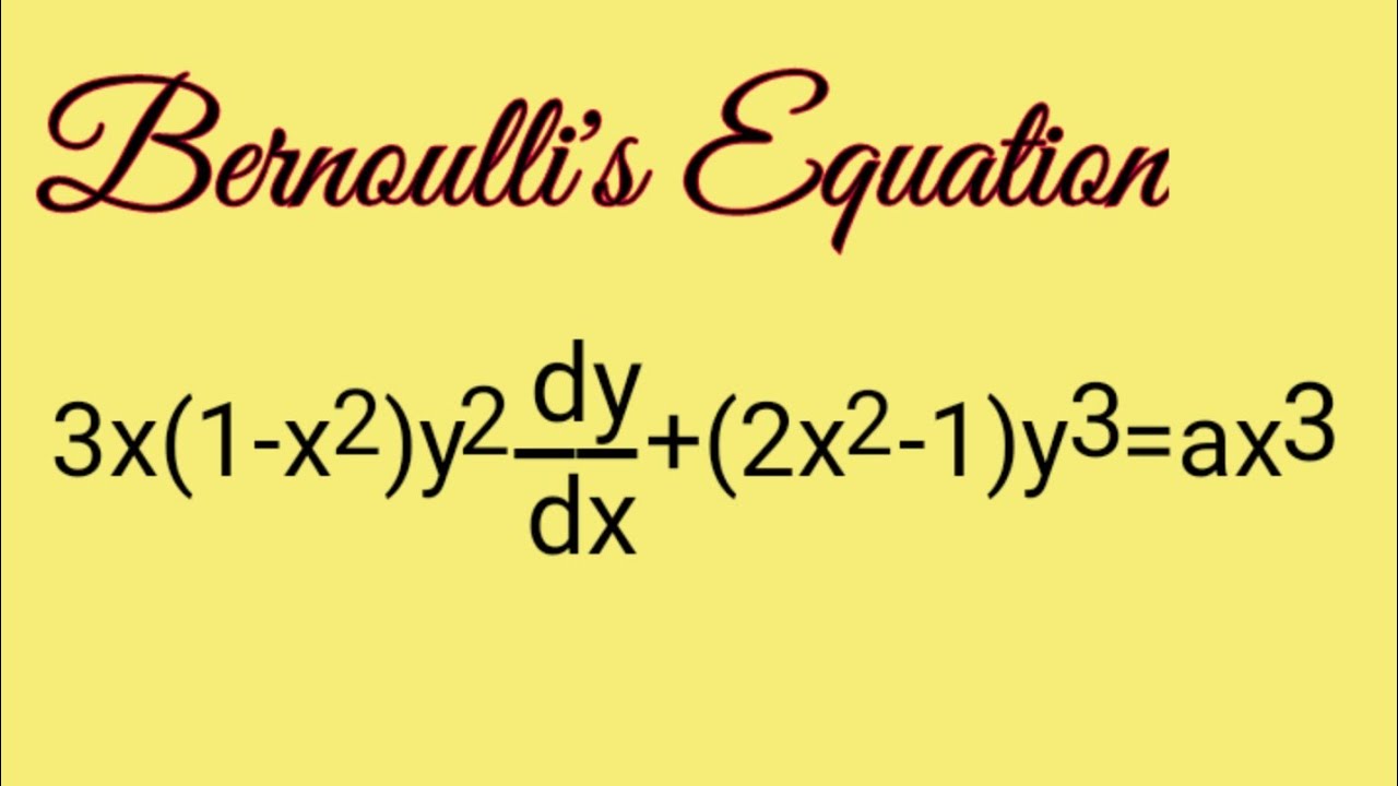 3x(1-x^2)y^2dy/dx+(2x^2-1)y^3=ax^3#Уравнение Бернулли L733