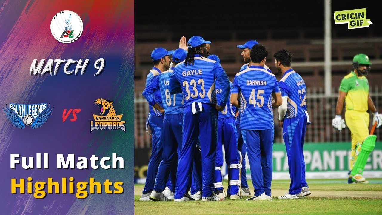 APLT20 2018 M9: Balkh Legends v Nangarhar Leopards Full highlights - Afghanistan Premier League T20