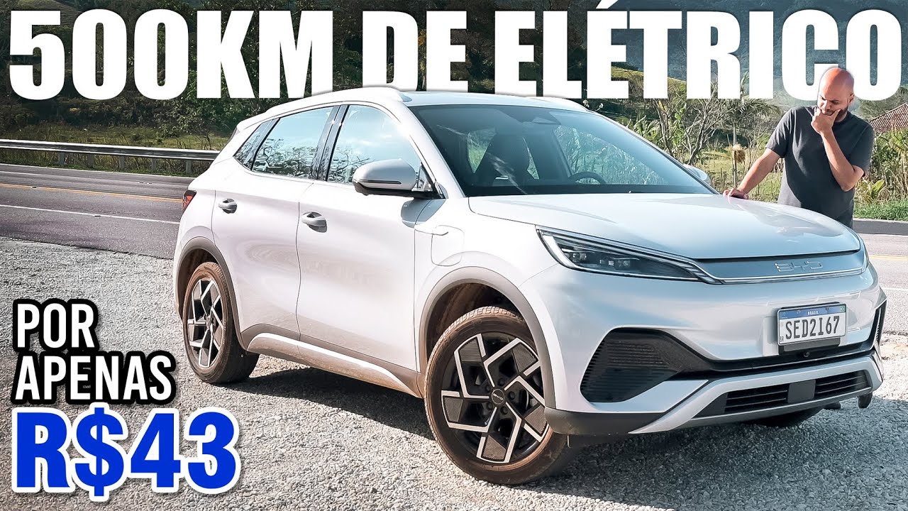 Viajamos 500 KM com o BYD Yuan Plus! Quanto gastou para chegar em Campos do Jordão?