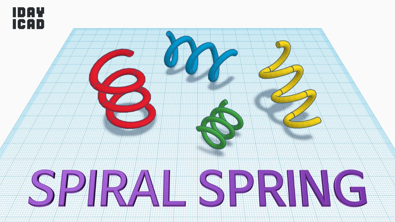 [1DAY_1CAD] SPIRAL SPRING (Tinkercad : Know-how / Style / Education)