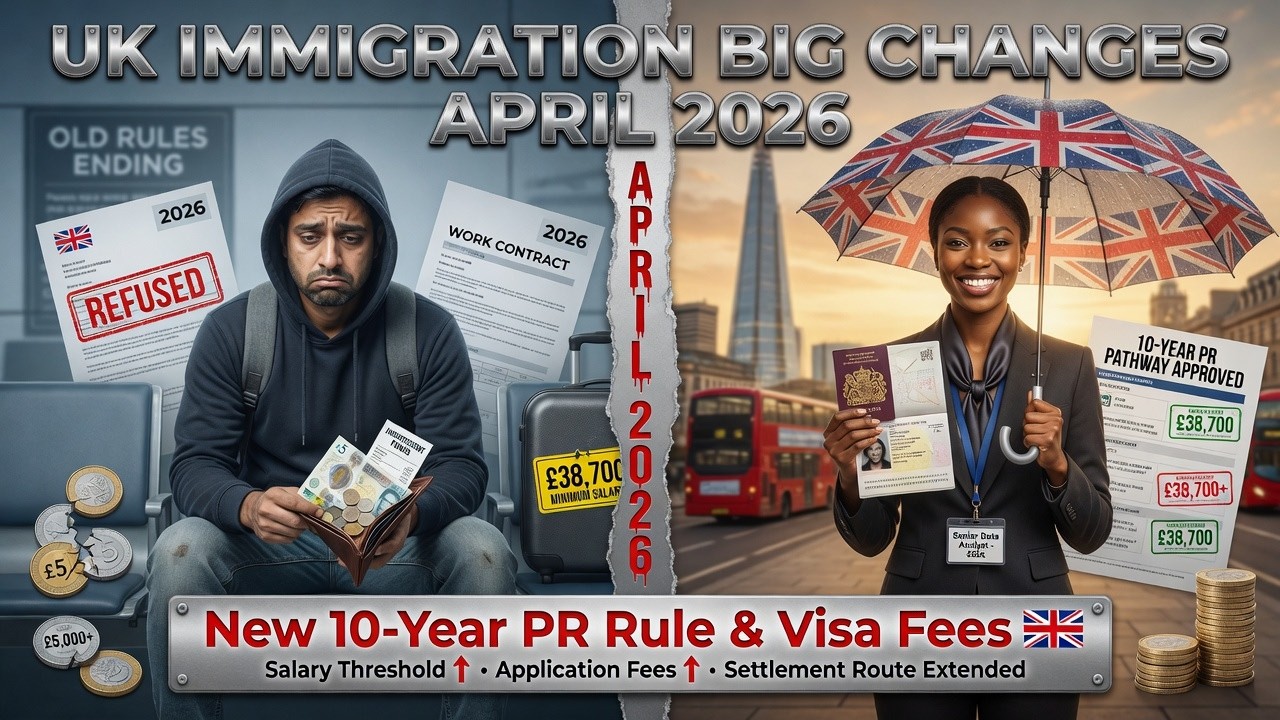 Massive UK Immigration Update April 2026  New Salary Requirements & Visa Brakes