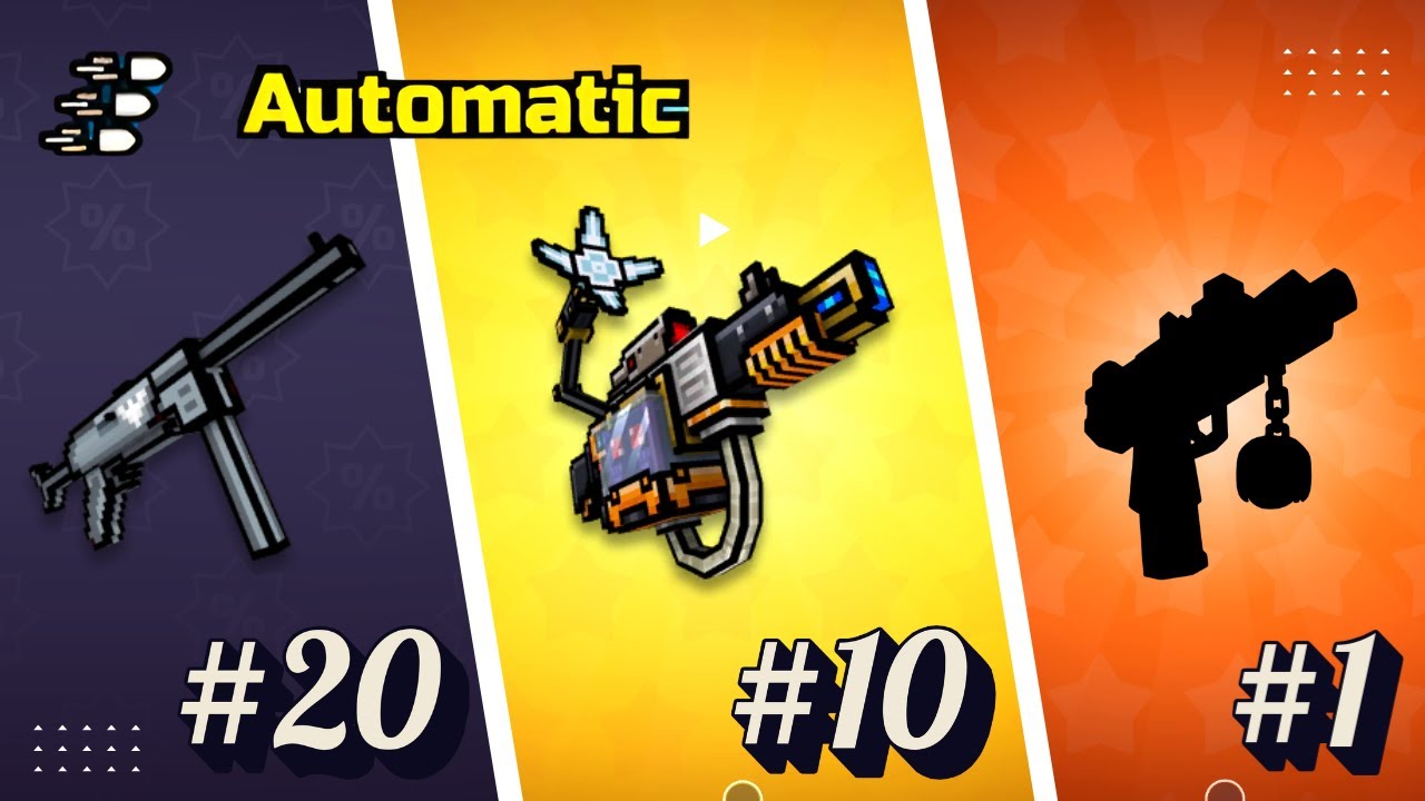 Top 20 Highest DPS Automatic PRIMARY in Pixel Gun 3D