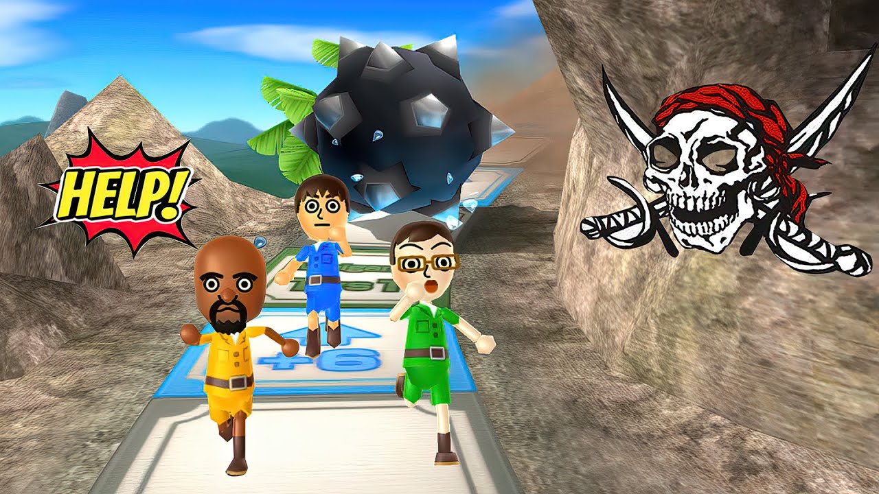 Wii Party Board Game Island (2 Player) - Guest C Vs Cole Vs Asami Vs Matt (Hardest Difficulty)