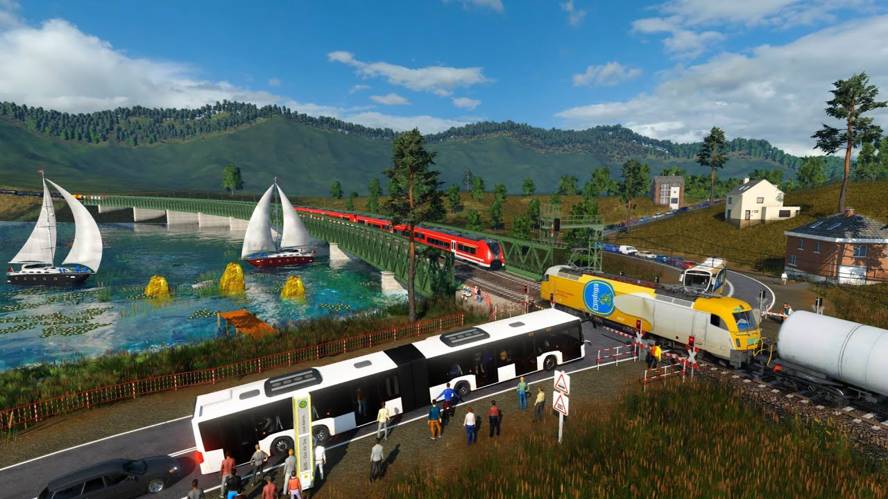 Transport Fever 2: Der Bahnübergang Teil 1293