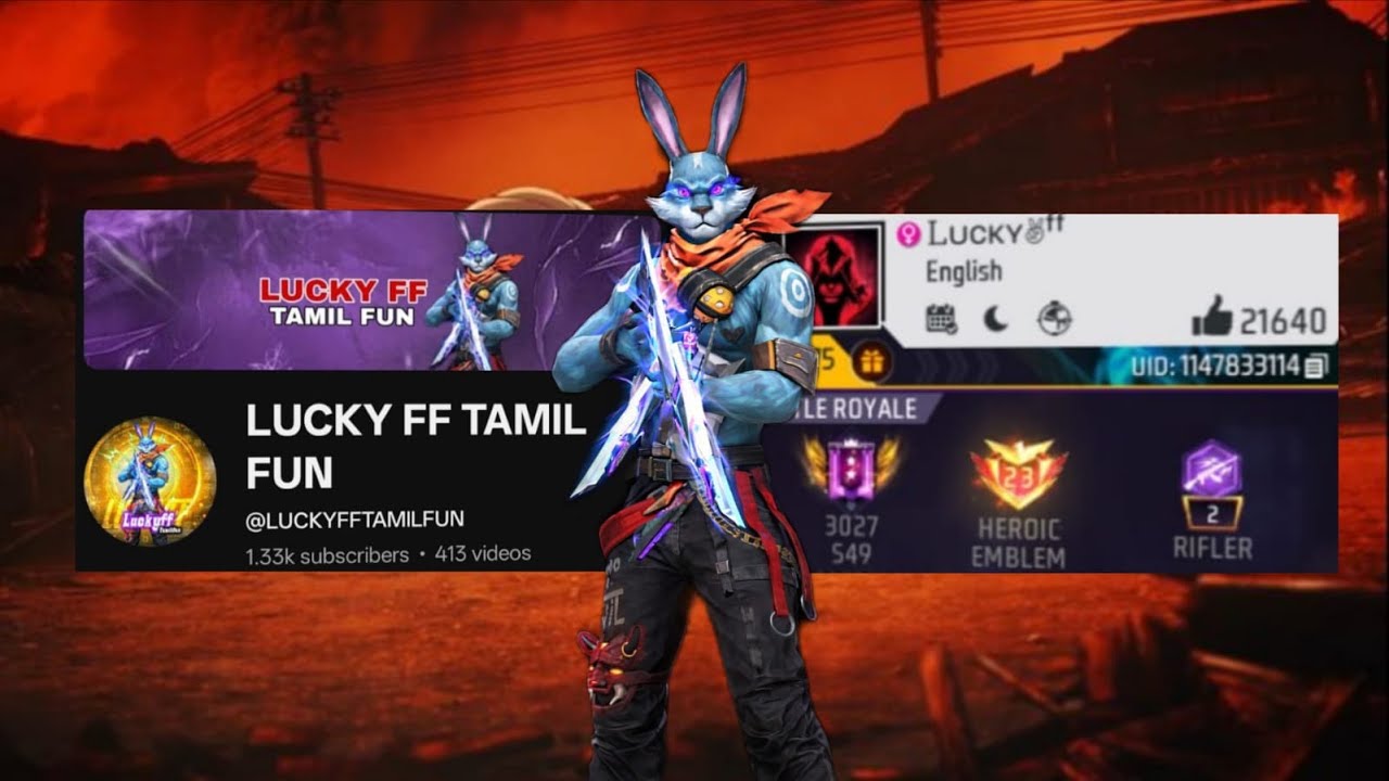 🔥[LIVE] @LUCKY FF TAMIL FUN 👑( BR RANKED MATCH)🎯 & {CUSTOM MATCH}✅PLAY FOR 2 HOUR DAILY LIVE🏆