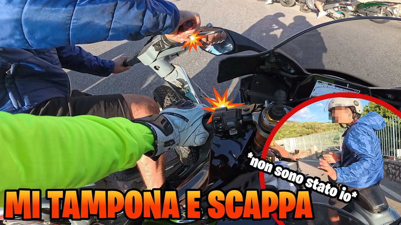 YAMAHA R1M MI TAMPONA CON LA VESPA E SCAPPA🤬COSA VUOL DIRE GUIDARE A NAPOLI 