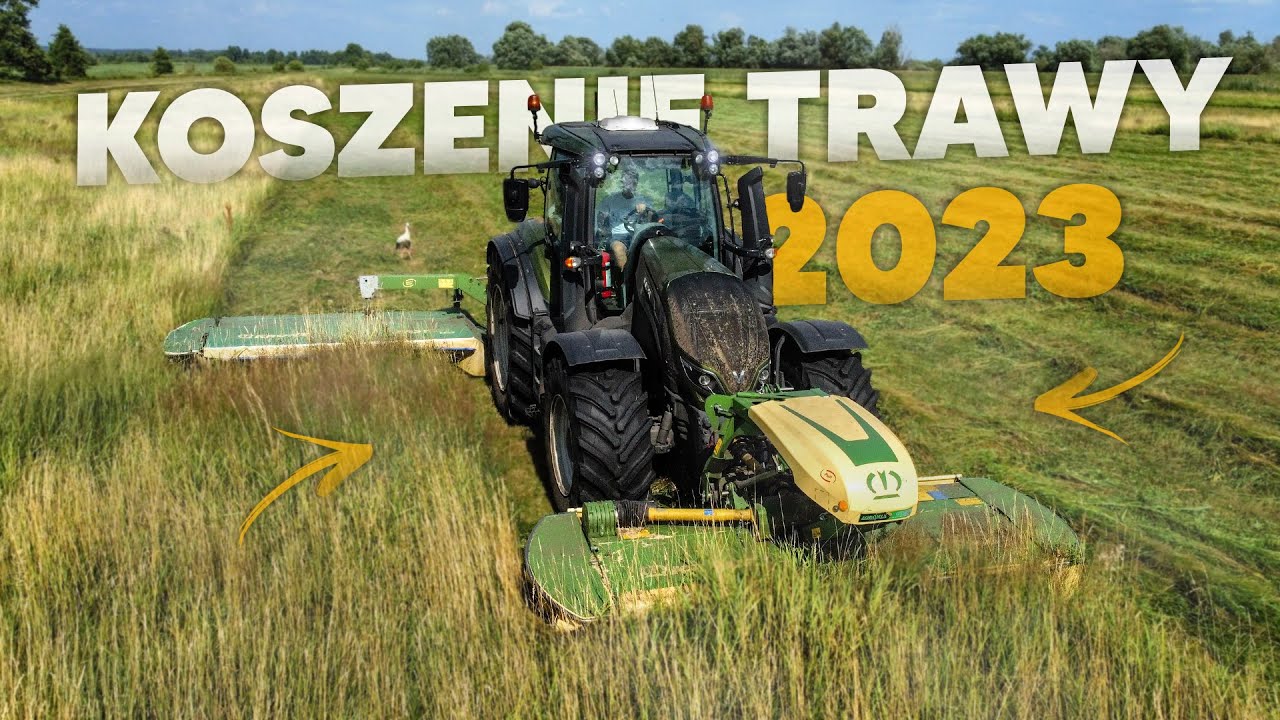 🇵🇱KOSZENIE TRAWY 2023! ☆ GR Rupniak ☆ II POKOS ☆ 2X VALTRA (T194 /N123) & 3X KRONE ☆ AW ™