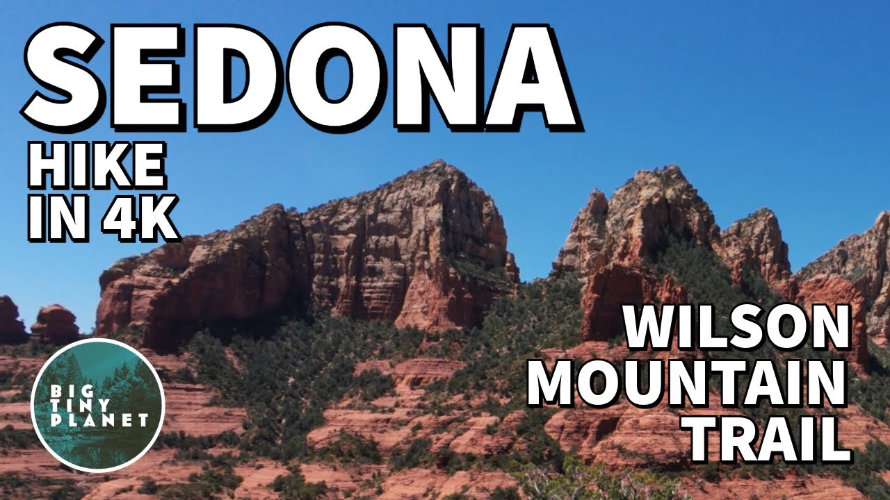 2 Hours of Ambient Silent Hiking in Arizona | 4K Sedona | Wilson Mountain | Full Virtual Hike
