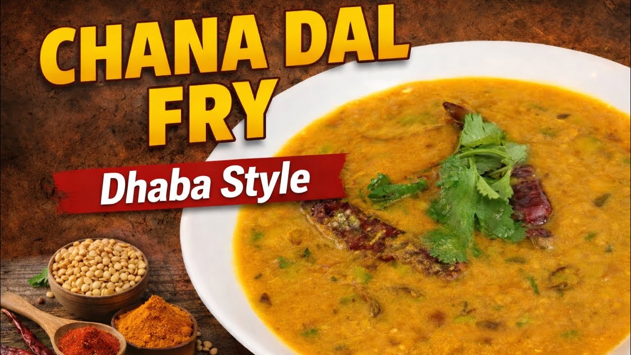 Authentic Dhaba Style Chana Dal Fry | Easy Punjabi Dal Tadka Recipe at Home 