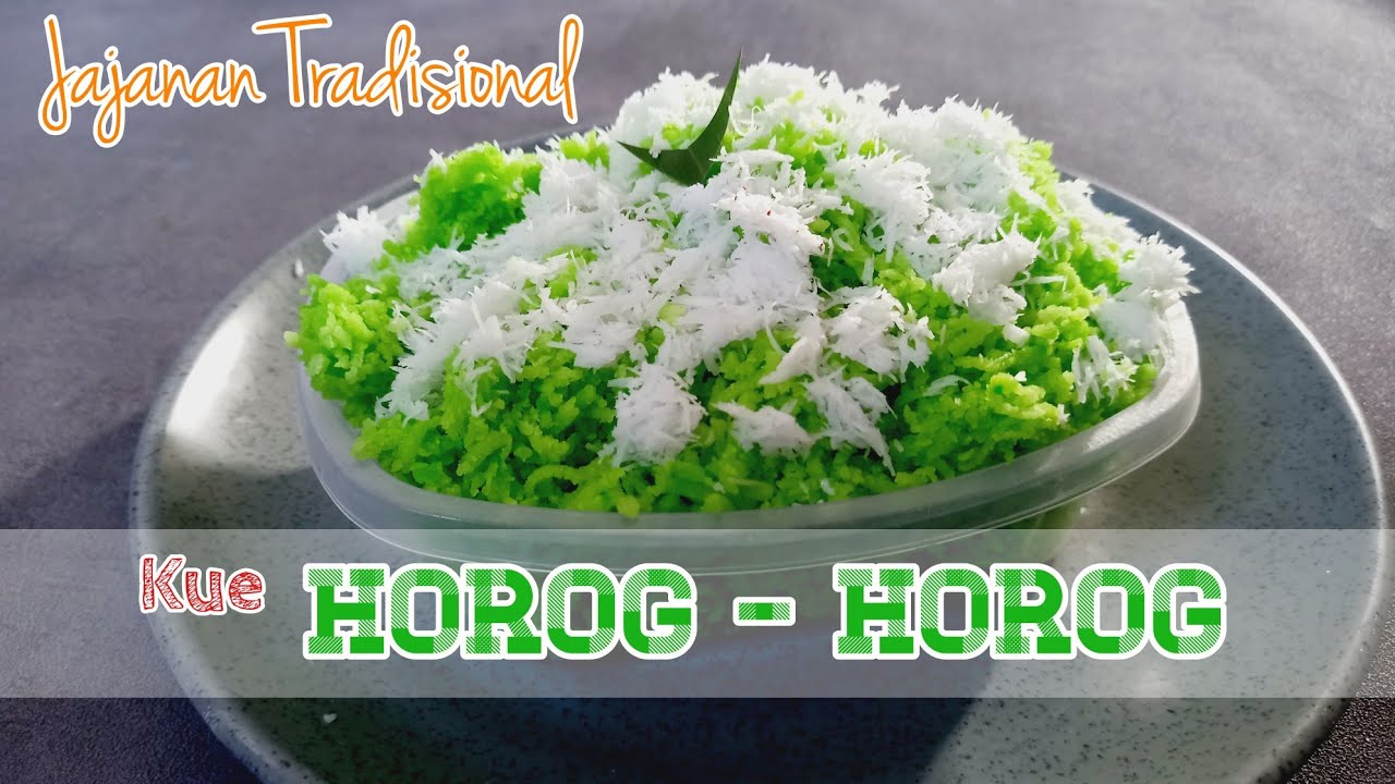 jajanan pasar tradisional , kue HOROG - HOROG asli empuk dan punel  ala @pawonbundaisma
