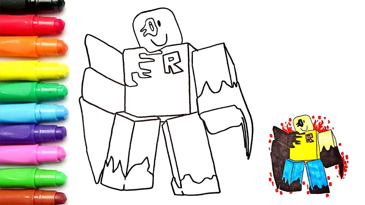 How To Draw John Doe (FORSAKEN ROBLOX) | Step by Step
