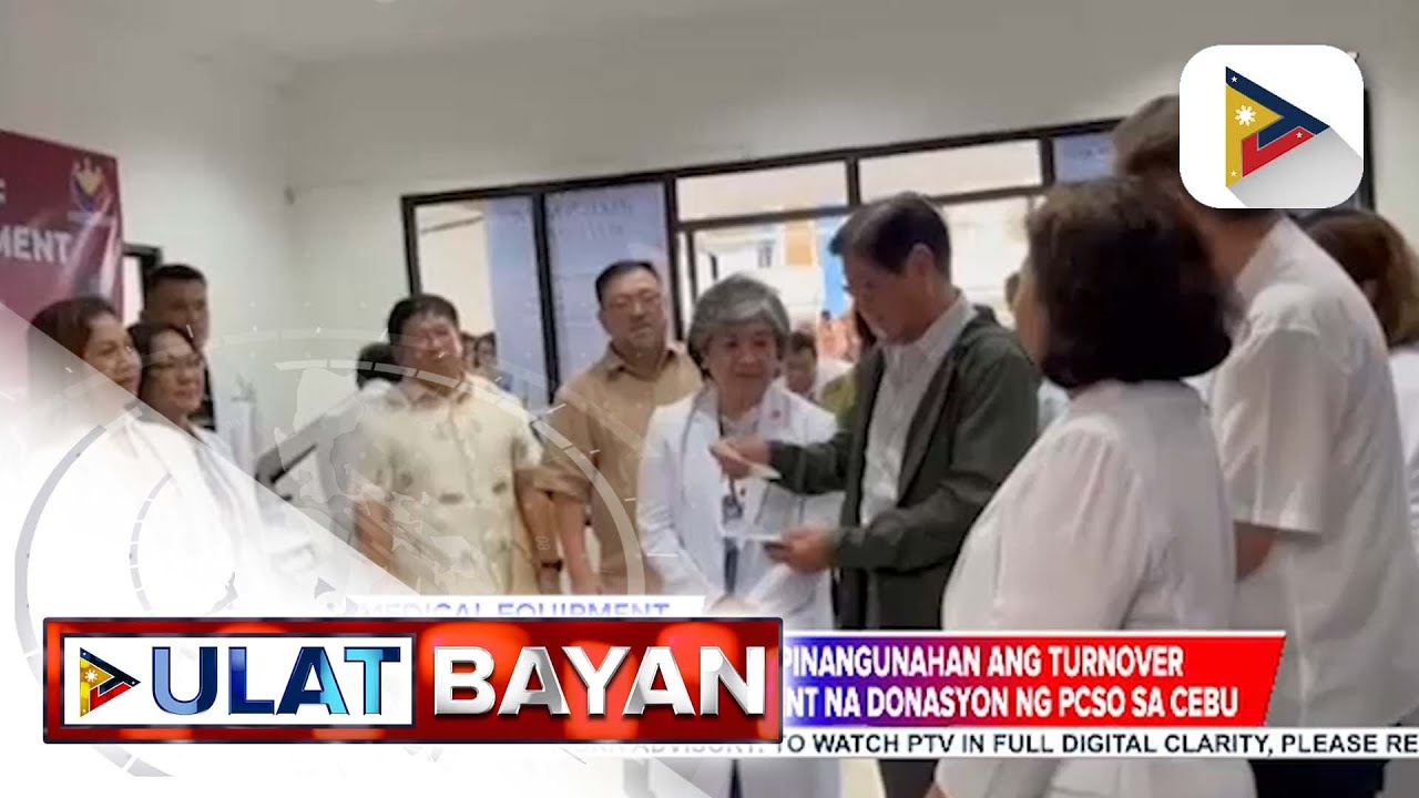 PBBM, pinangunahan ang turnover ceremony ng mga medical equipment na donasyon ng PCSO sa Cebu