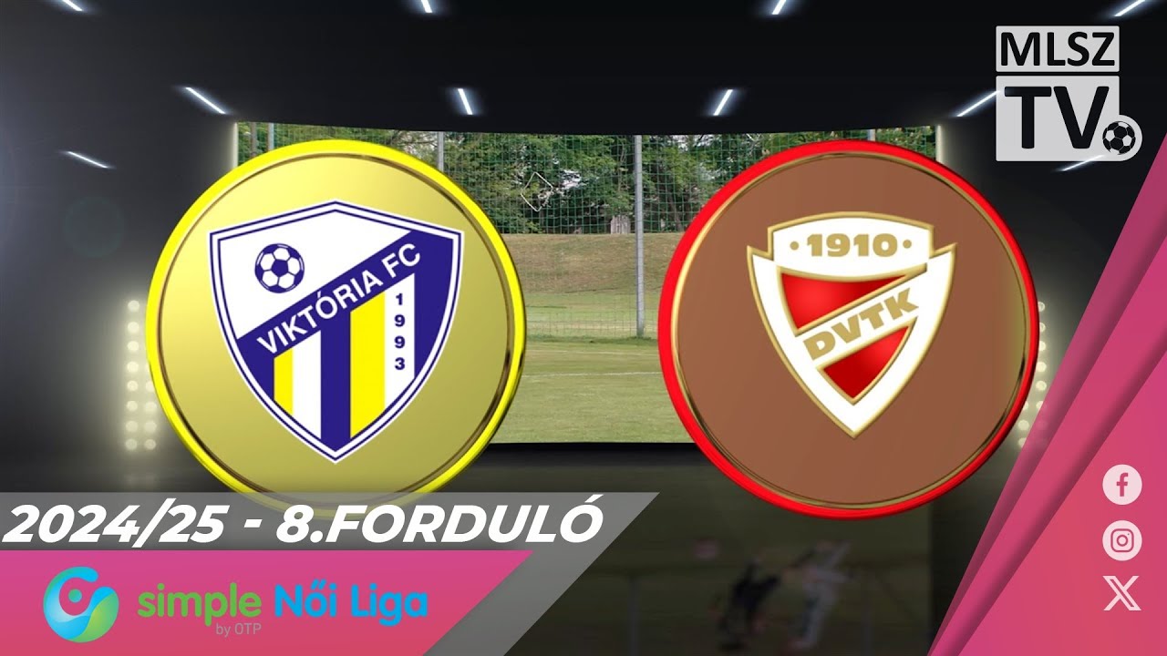 Viktória FC - DVTK | 2-3 | Simple Női Liga | 8. forduló | MLSZTV