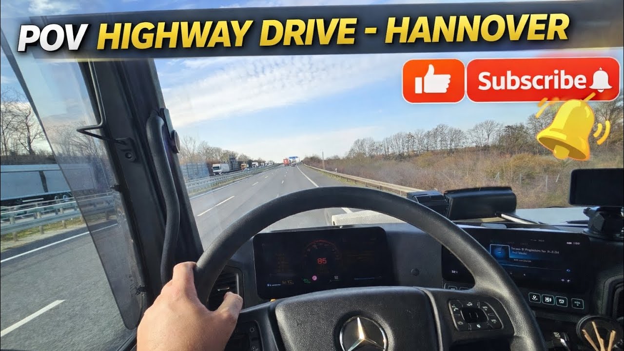 POV: Driving the Autobahn in Hannover – Perfect Weather! ☀️🚛 Mercedes Arocs 
