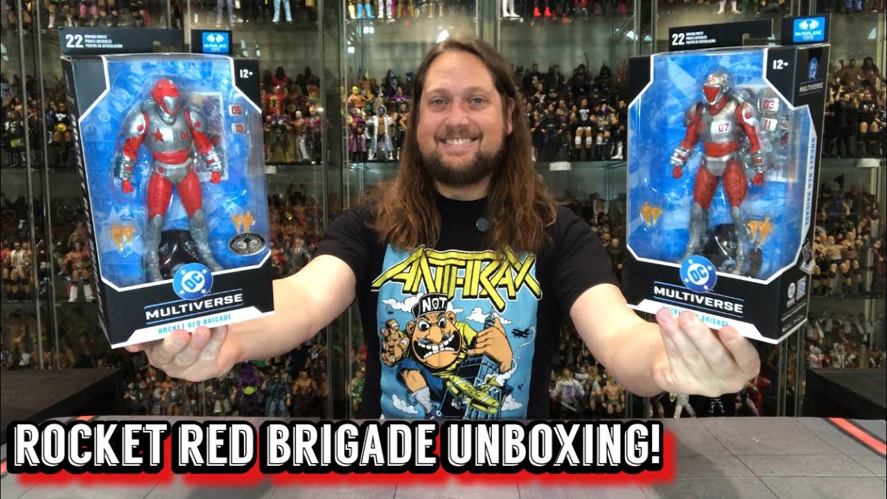 Распаковка и обзор Rocket Red Brigade DC McFarlane!