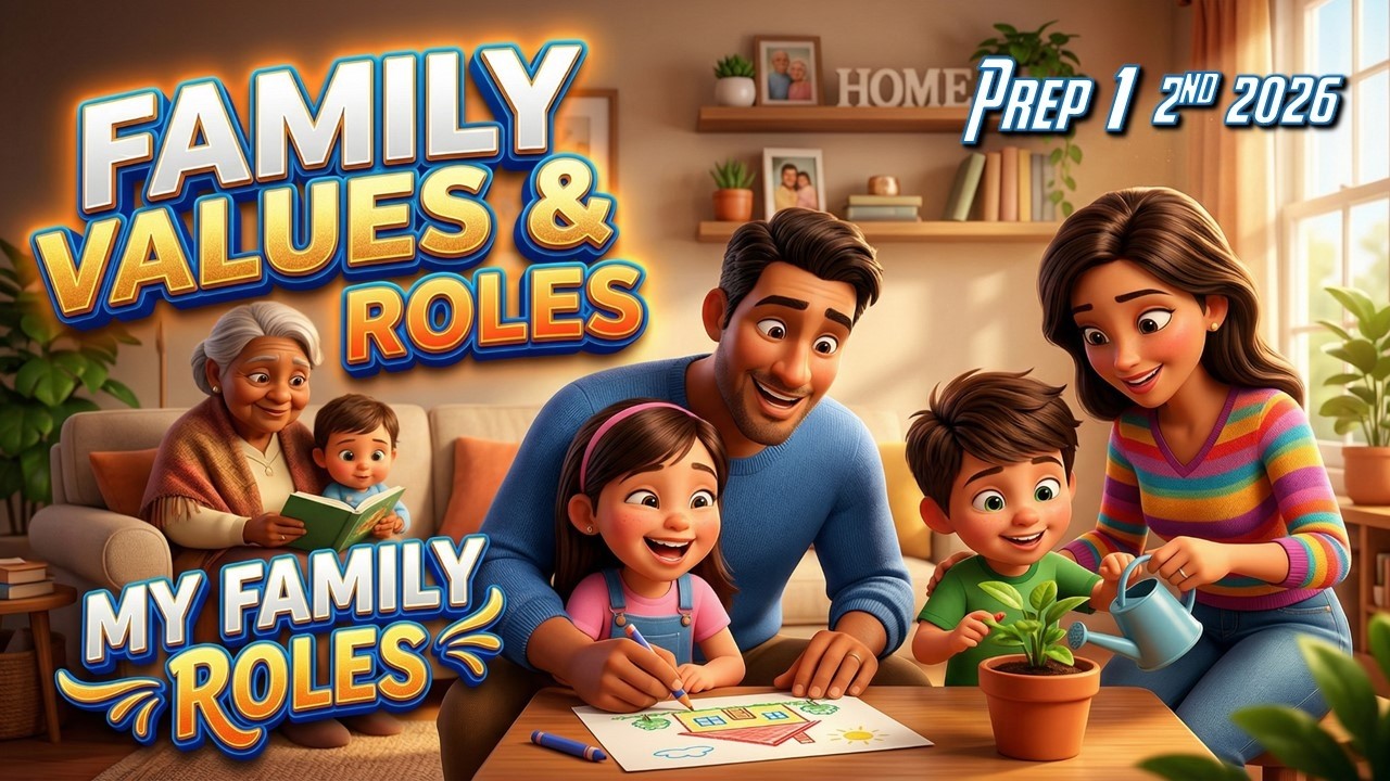 Prep (1) | 2nd | 2025/2026 | Unit (8) | Family Values and Roles | Lesson (1) | My Family Roles