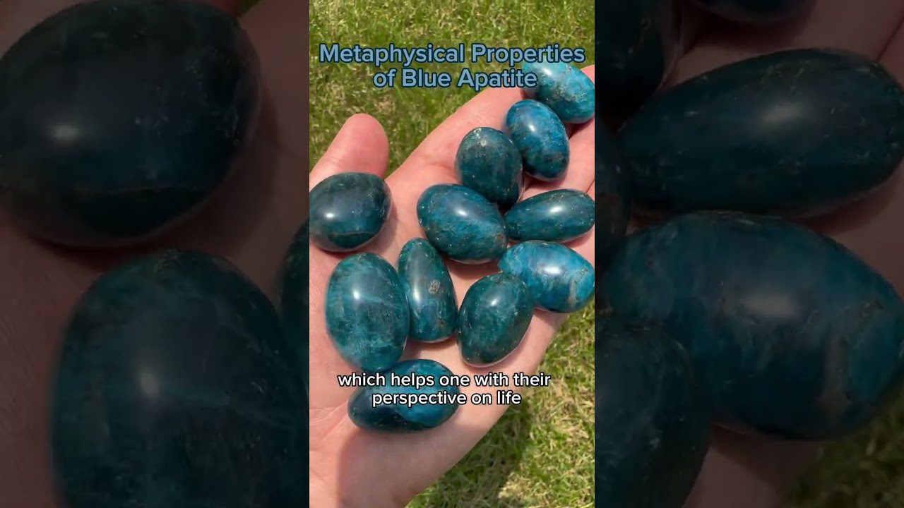 Metaphysical Properties of Blue Apatite! 💎💙 #metaphysical #crystals #crystalhealing