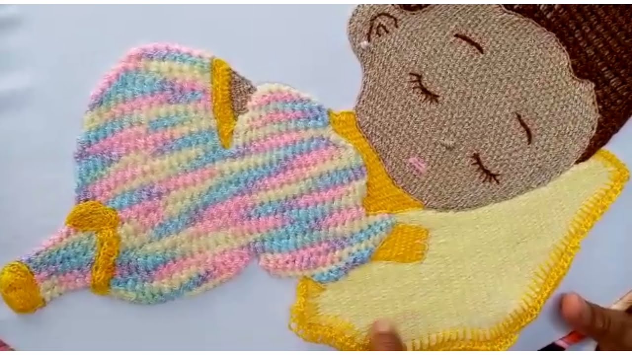 bordado fantasía en bebe /puntada  para principiantes