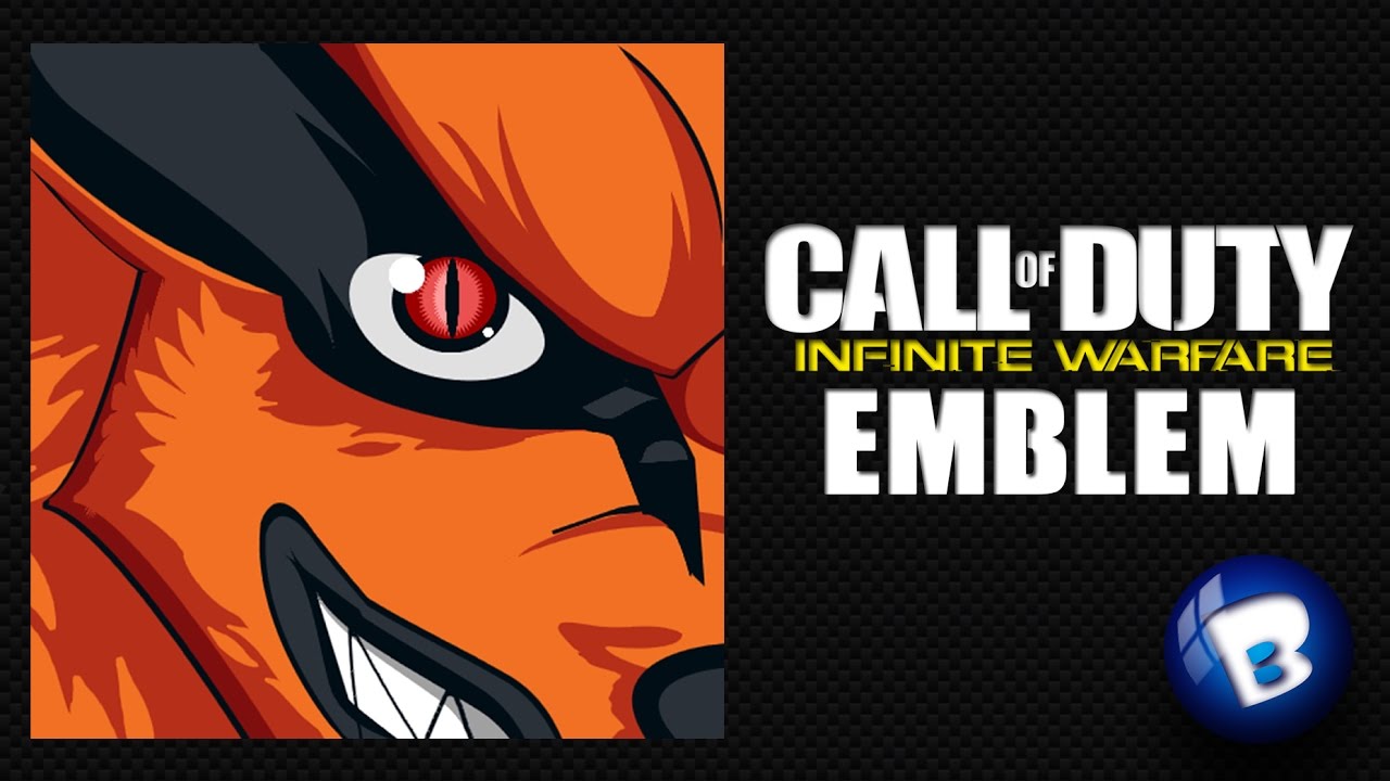 Infinite Warfare Emblem Tutorial 001 -  Kyubi Naruto By Babifoot