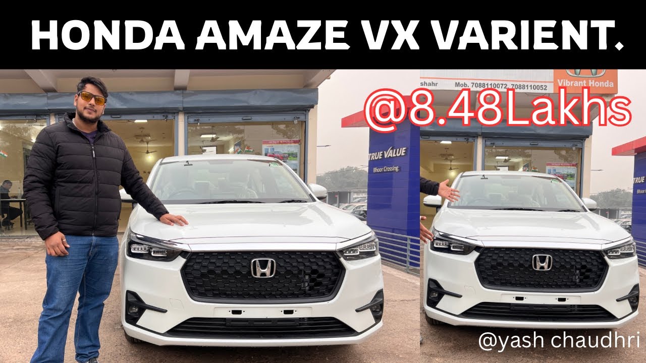 HONDA AMAZE VX FULL REVIEW FEATURES AND GUIDE | yashchaudhri