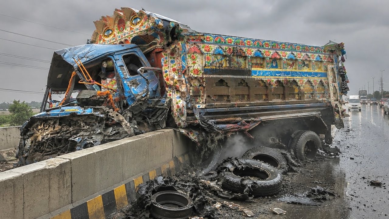 Destroyed Truck After Brutal Accident! Amazing Restoration by Pakistani Mechanics