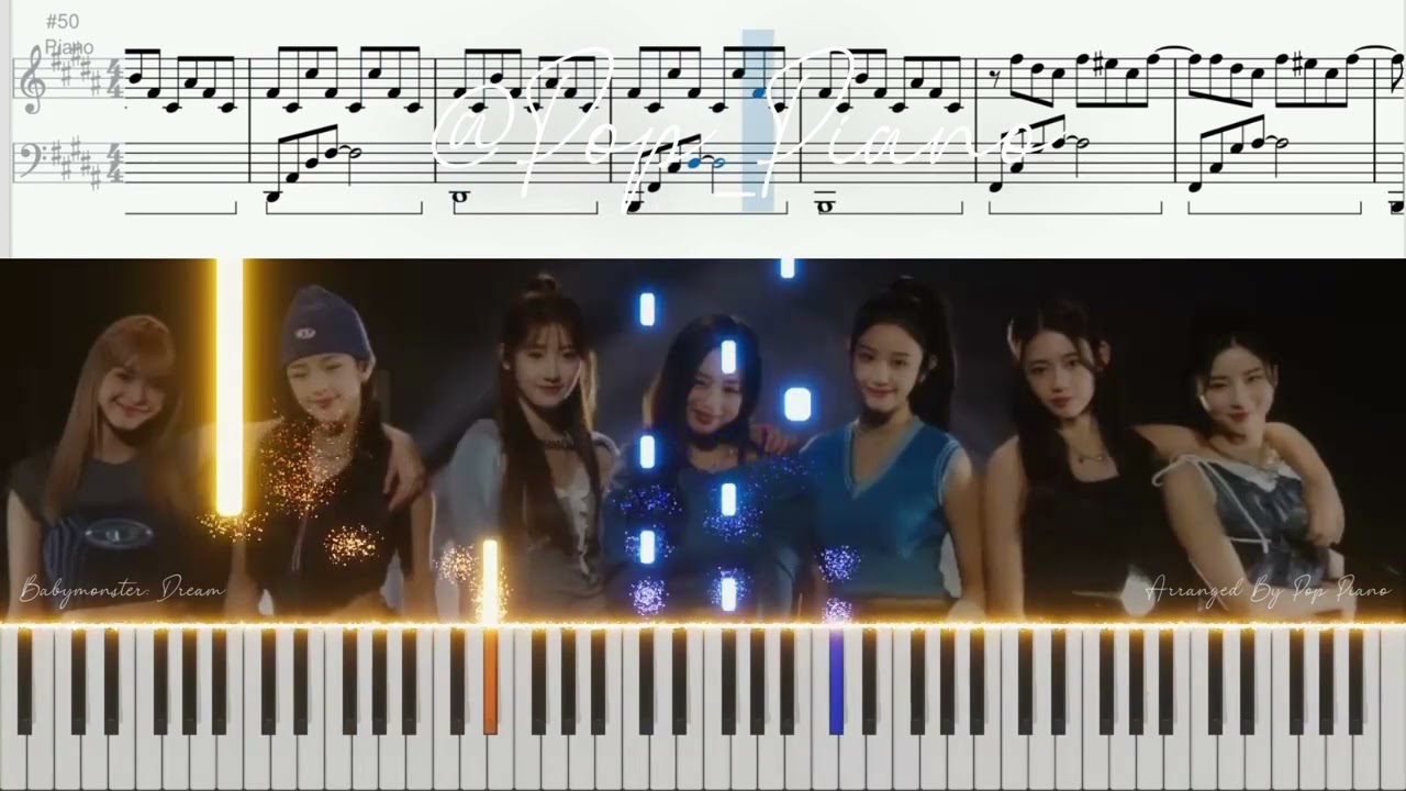 BABYMONSTER (베이비몬스터) Dream PIANO TUTORIAL (피아노 튜토리얼)