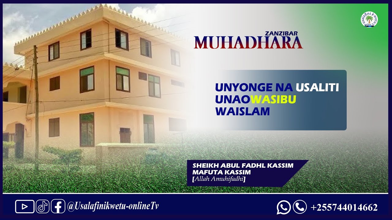 SABABU YA USALITI NA UONEVU KWA WAISLAMU