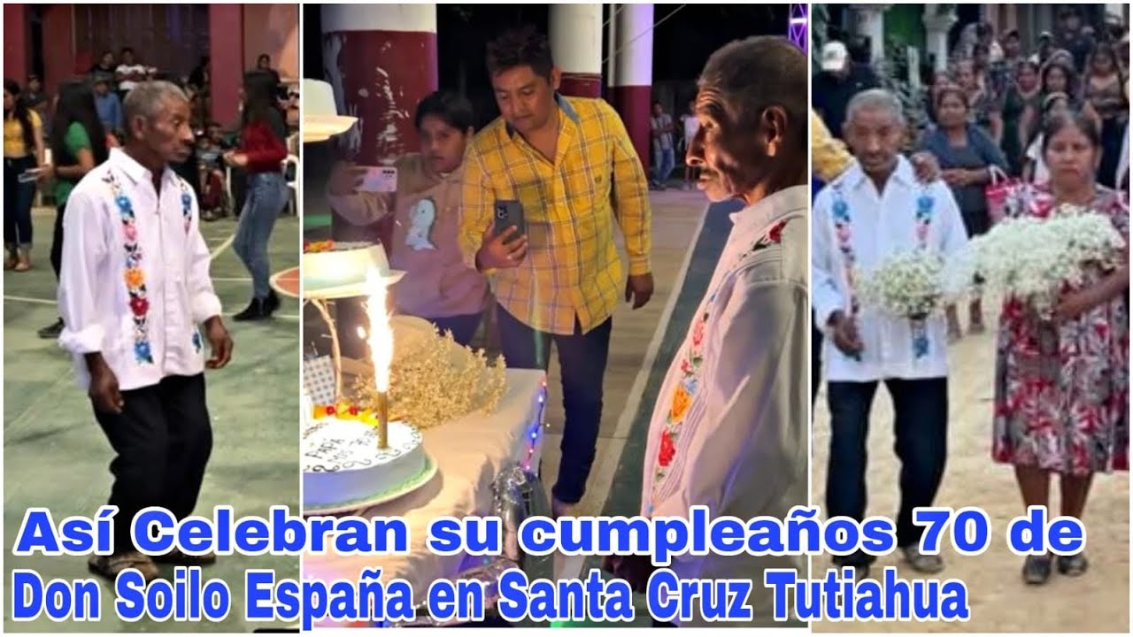 Así celebran el cumpleaños de don Soilo España en Santa Cruz Tutiahua Zacatepec Oaxaca