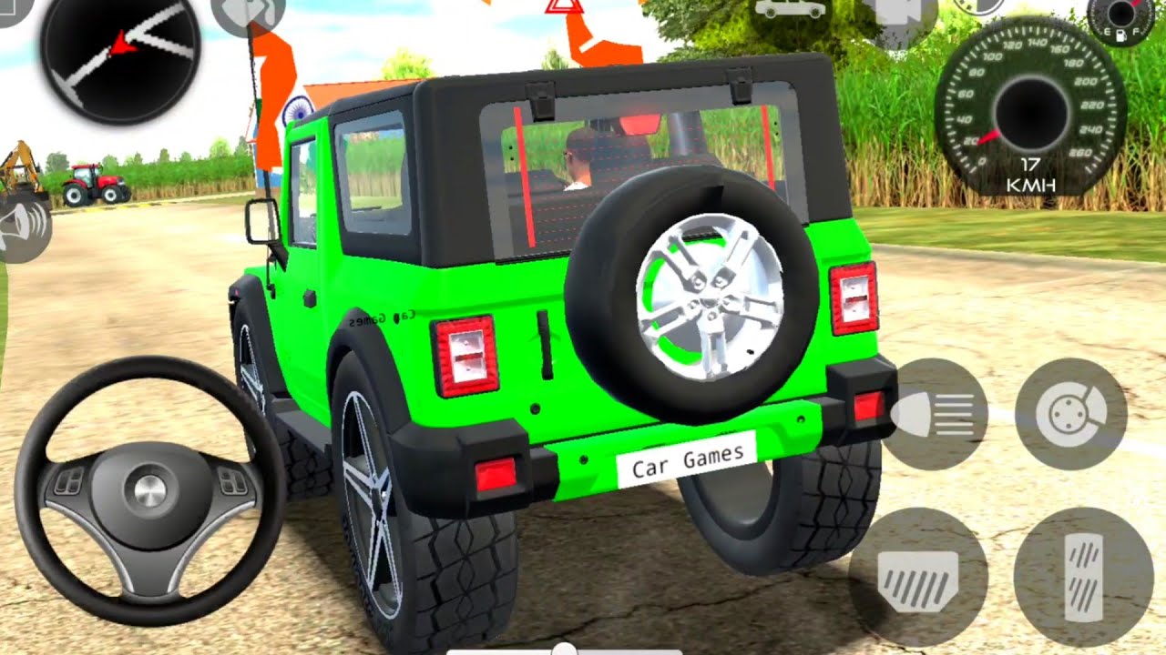 Новая игра Mahindra Thar 2026: Индийские автомобили (Gadi Wala Game) — геймплей на Android.