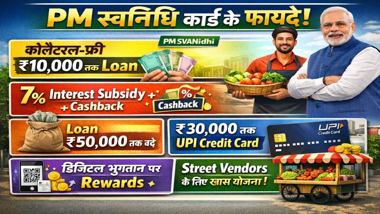 PM SVANidhi Yojana 2026 | PM स्वनिधि कार्ड के फायदे | PM SVANidhi Loan Benefits 2026
