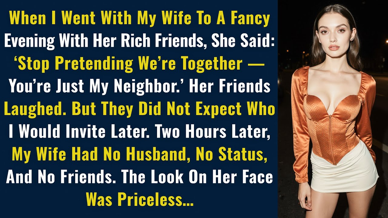 When I Went With My Wife To A Fancy Evening With Her Rich Friends, She Said: ‘Stop Pretending...