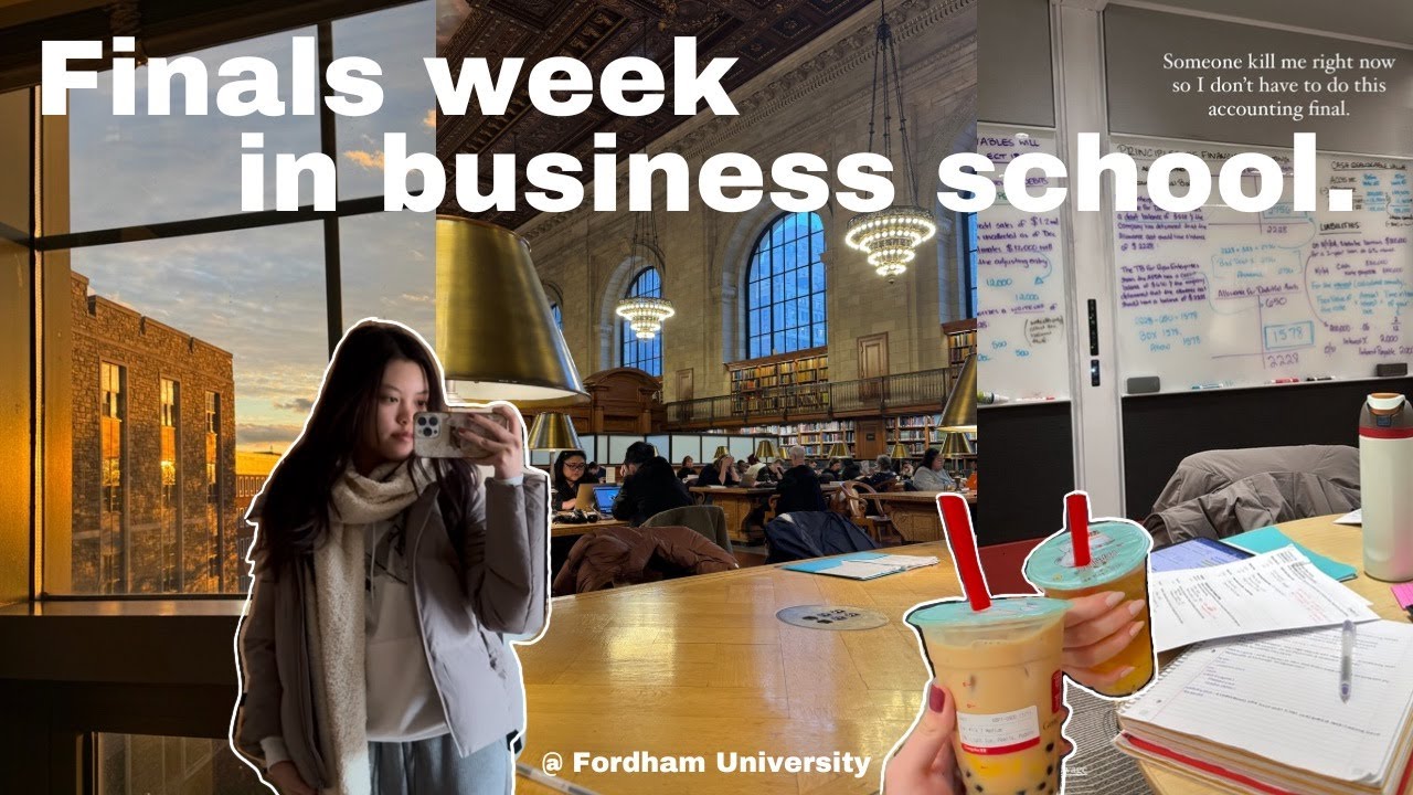 STUDY VLOG 📓 finals week as a business student at Fordham University
