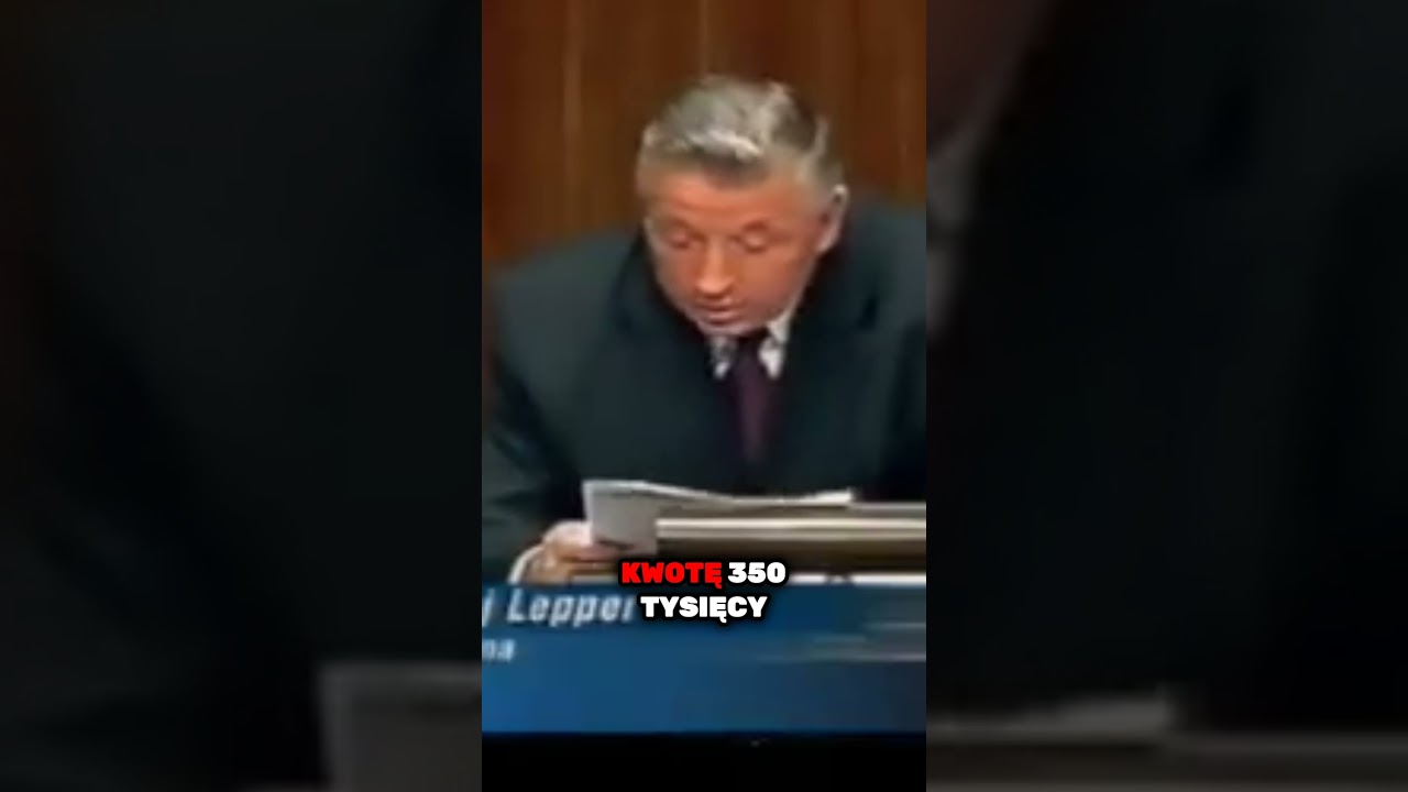 ANDRZEJ LEPPER OSKARŻA TUSKA O ŁAP&Oacute;WKE