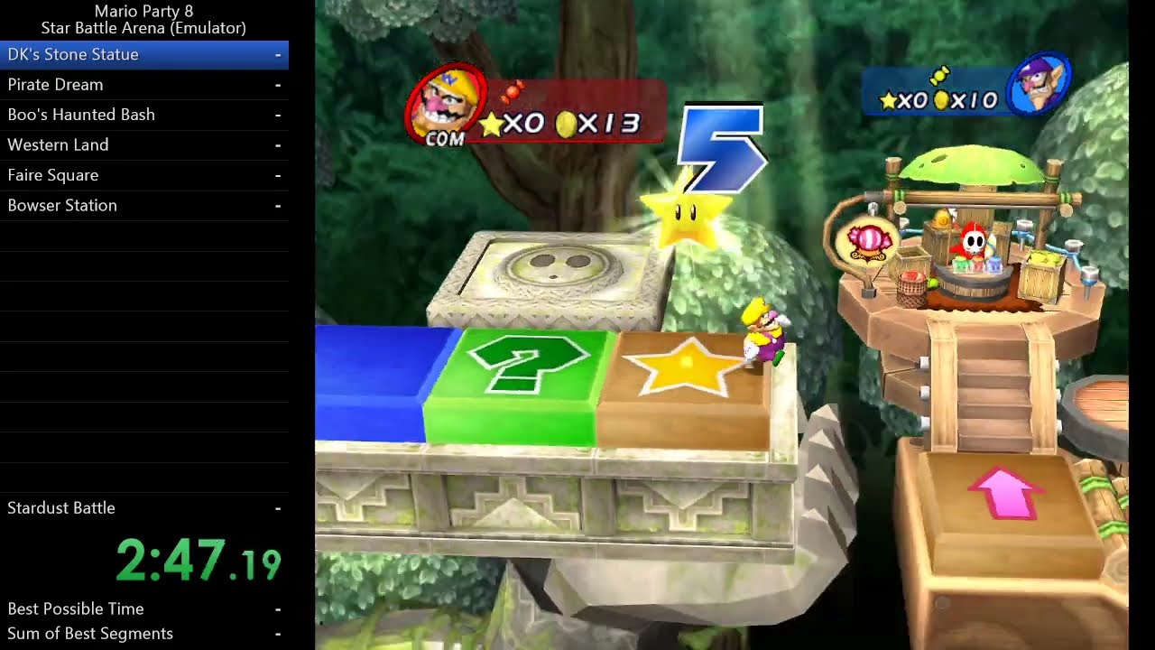 Mario Party 8 - Star Battle Arena (Emulator) Speedrun in 1:39:49