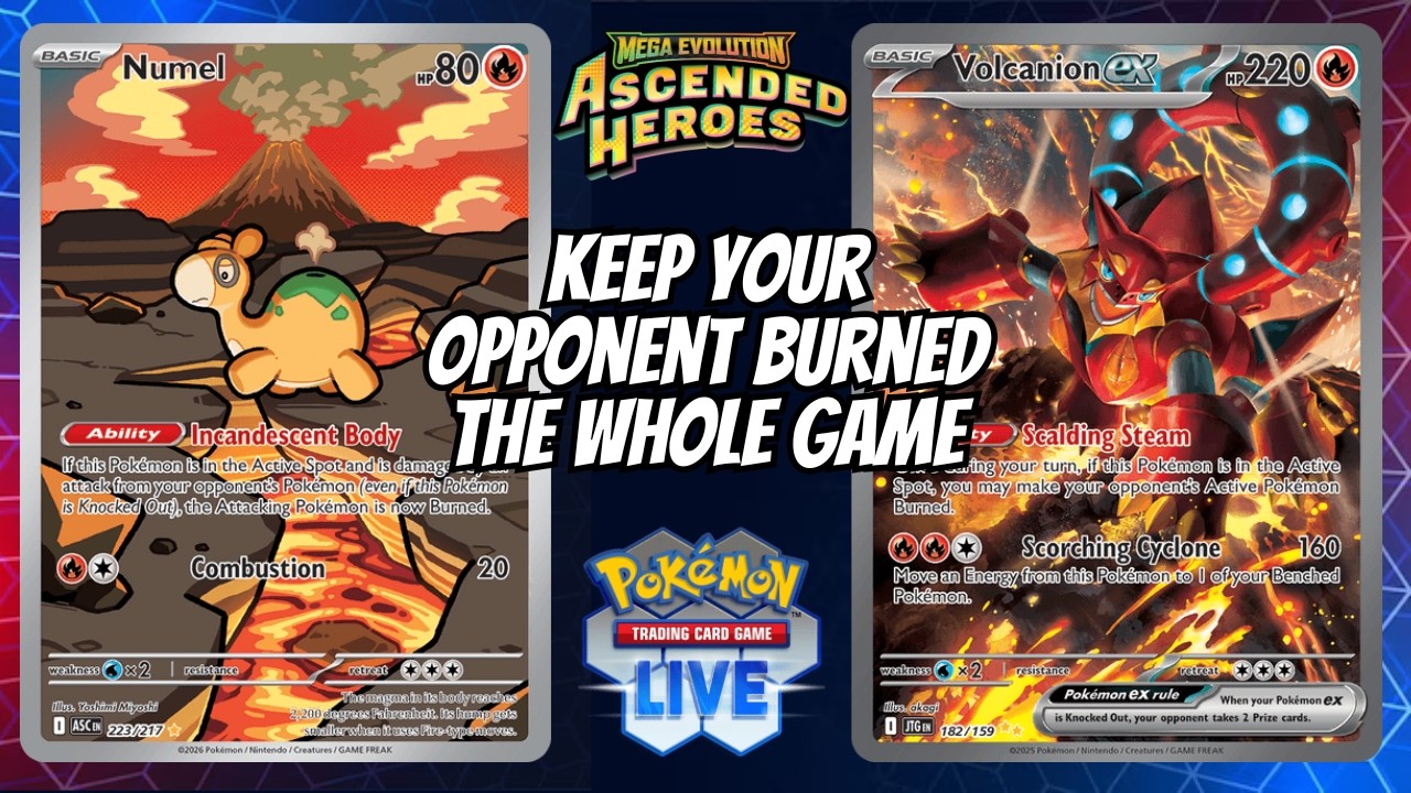 Volcanion и Numel будут поджигать противника на протяжении всего матча.